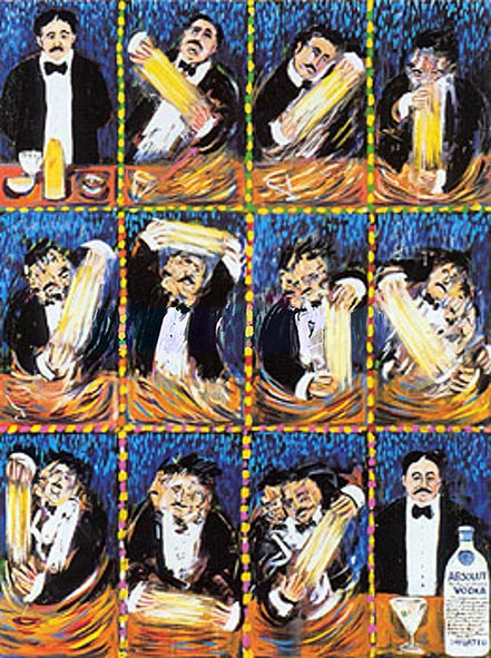Martini in Blue, by Guy Buffet – Village Gallery