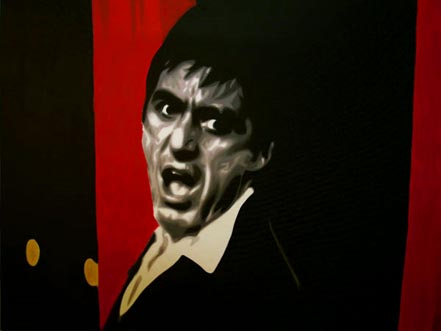 Pacino Scarface Red/Black, by Marco Toro – Village Gallery