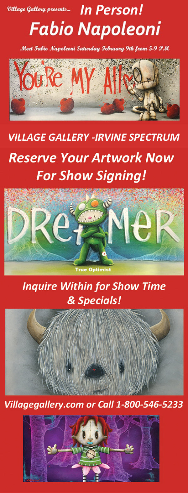 Meet Fabio Napoleoni Saturday February 9th Art Show!