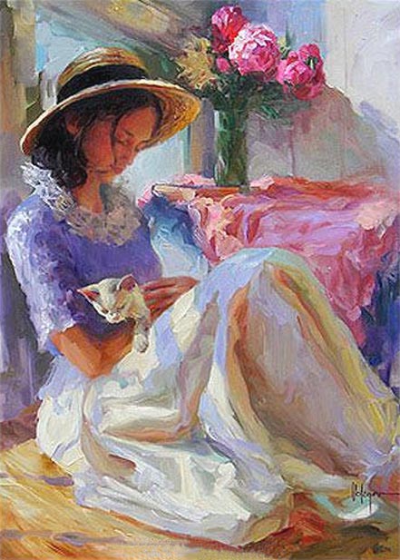 vladimir volegov pink peonies