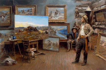 andy thomas russell paints a masterpiece
