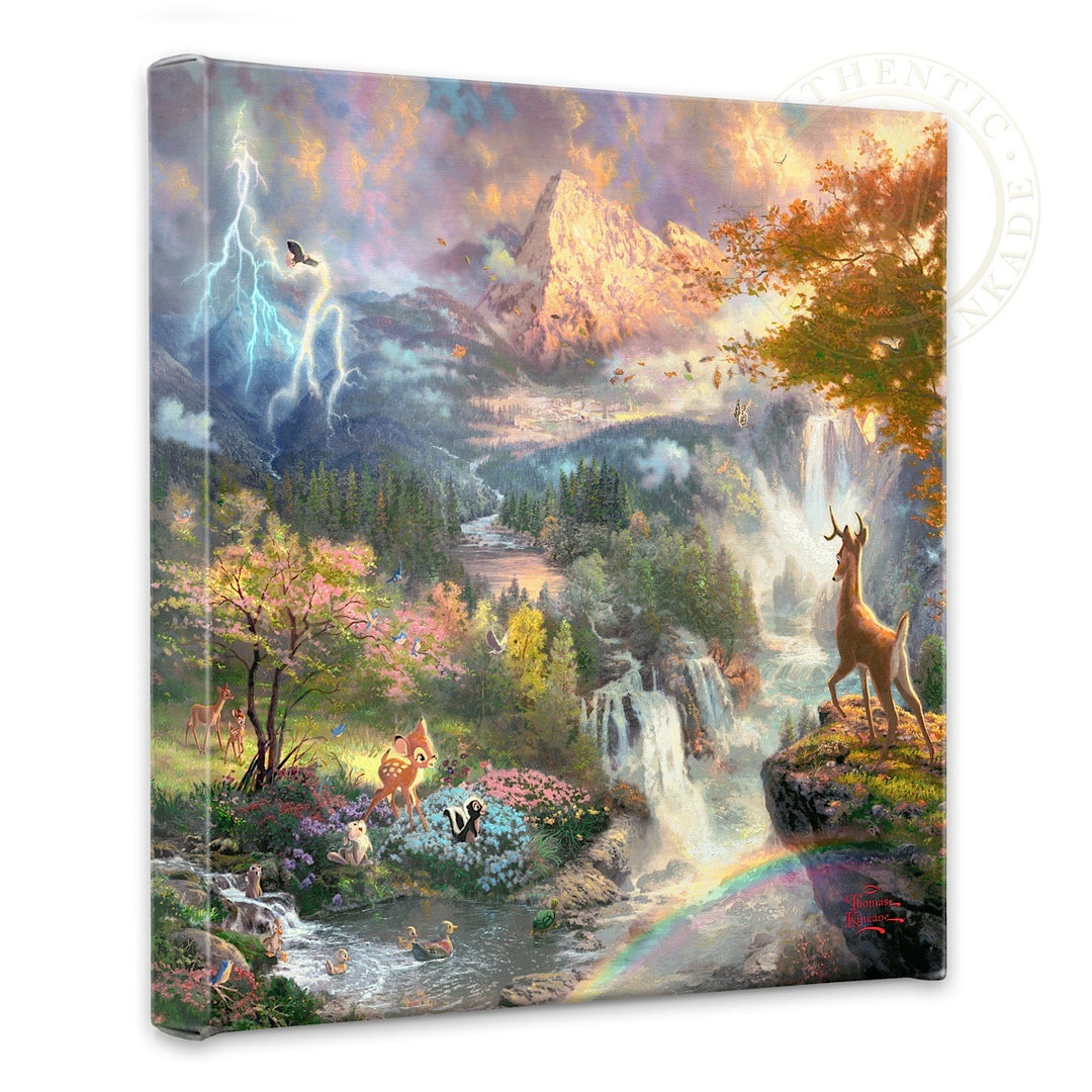 Bambi's First Year - 14" x 14" Gallery Wrapped Canvas