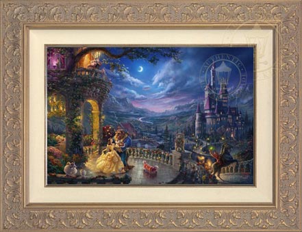 Beauty and the Beast Dancing in the Moonlight, by Thomas Kinkade Studios