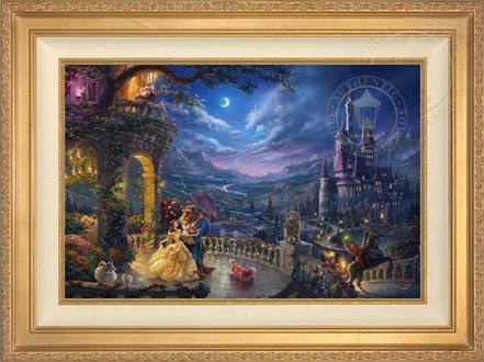 Beauty and the Beast Dancing in the Moonlight, by Thomas Kinkade Studios