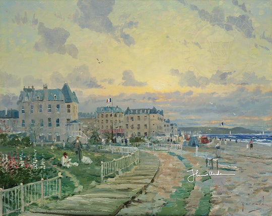 Boardwalk Flowers-Robert Girrard Canvas unframed
