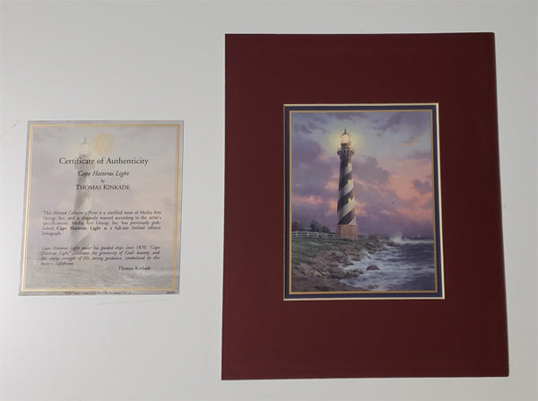 Thomas Kinkade Matted Lithograph on Paper