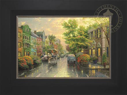 Charleston, Sunset on Rainbow Row, by Thomas Kinkade