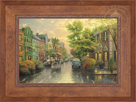 Charleston, Sunset on Rainbow Row, by Thomas Kinkade