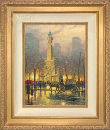 Chicago, Winter at the Water Tower, by Thomas Kinkade