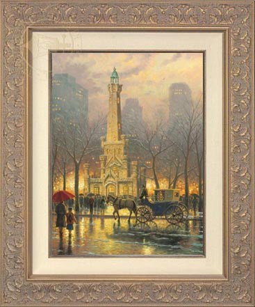 Chicago, Winter at the Water Tower, by Thomas Kinkade