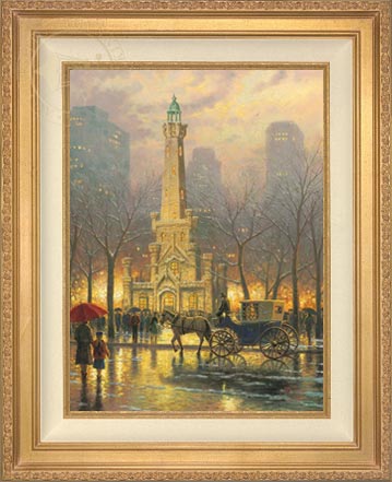 Chicago, Winter at the Water Tower, by Thomas Kinkade