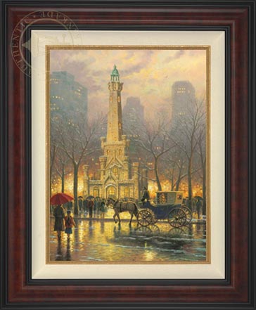 Chicago, Winter at the Water Tower, by Thomas Kinkade