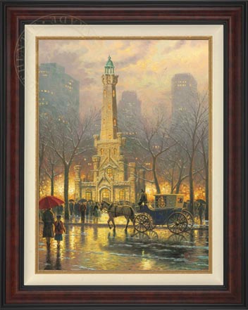 Chicago, Winter at the Water Tower, by Thomas Kinkade