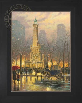 Chicago, Winter at the Water Tower, by Thomas Kinkade