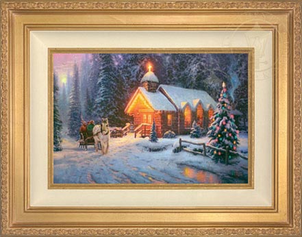 Christmas Chapel I, by Thomas Kinkade