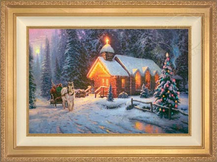 Christmas Chapel I, by Thomas Kinkade
