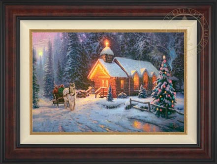 Christmas Chapel I, by Thomas Kinkade