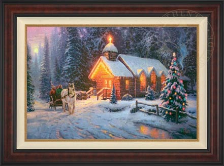 Christmas Chapel I, by Thomas Kinkade