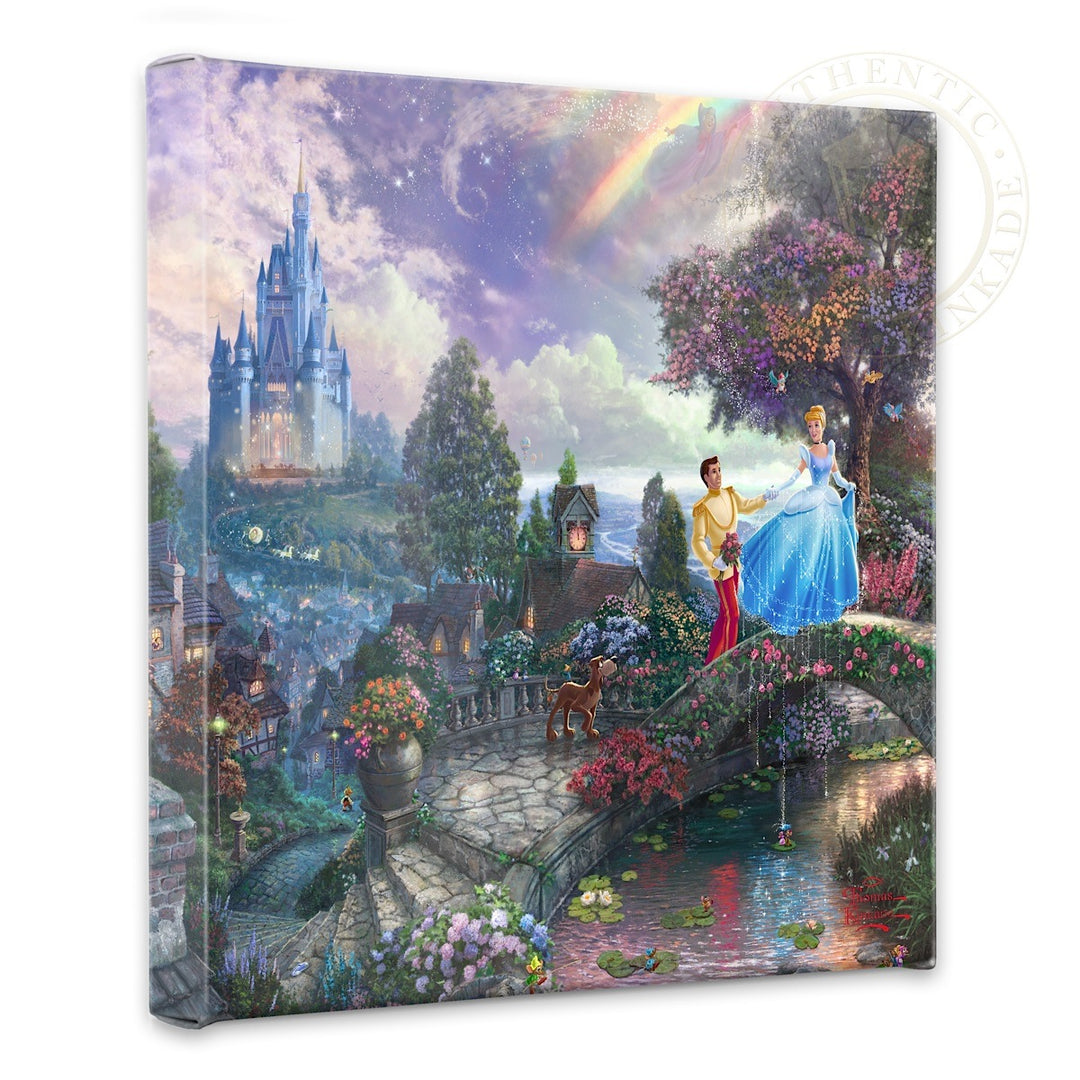 Cinderella Wishes Upon a Dream - 14" x 14" Gallery Wrapped Canvas