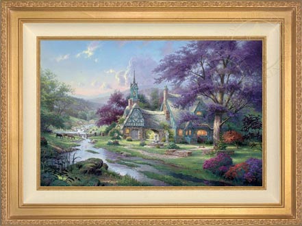 Clocktower Cottage, by Thomas Kinkade