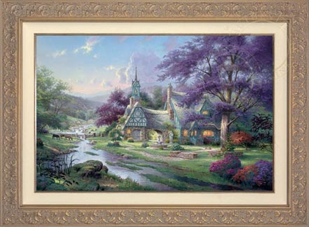 Clocktower Cottage, by Thomas Kinkade