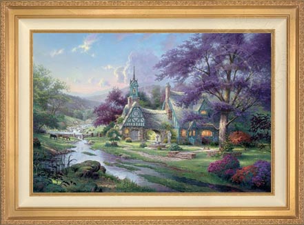 Clocktower Cottage, by Thomas Kinkade