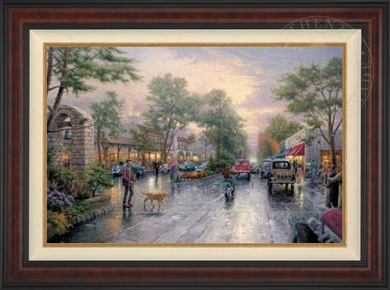 Carmel, Sunset on Ocean Avenue, by Thomas Kinkade