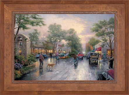 Carmel, Sunset on Ocean Avenue, by Thomas Kinkade