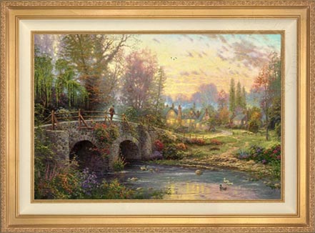 Cobblestone Evening, by Thomas Kinkade