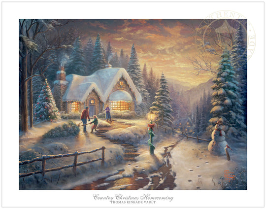 Country Christmas Homecoming, by Thomas Kinkade Studios