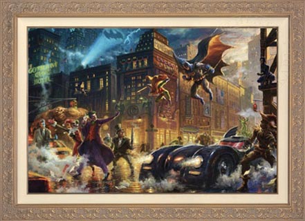 Dark Knight Saves Gotham City, The, by Thomas Kinkade Studios