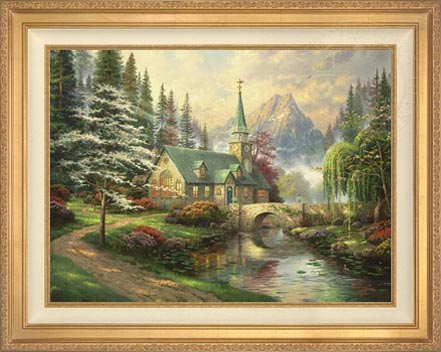 Dogwood Chapel, by Thomas Kinkade