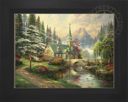 Dogwood Chapel, by Thomas Kinkade