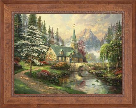 Dogwood Chapel, by Thomas Kinkade