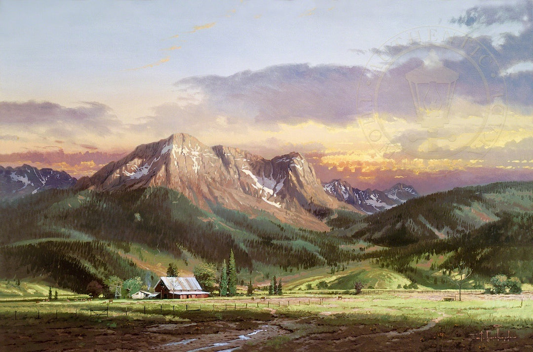 Kinkade-Dusk in the Valley