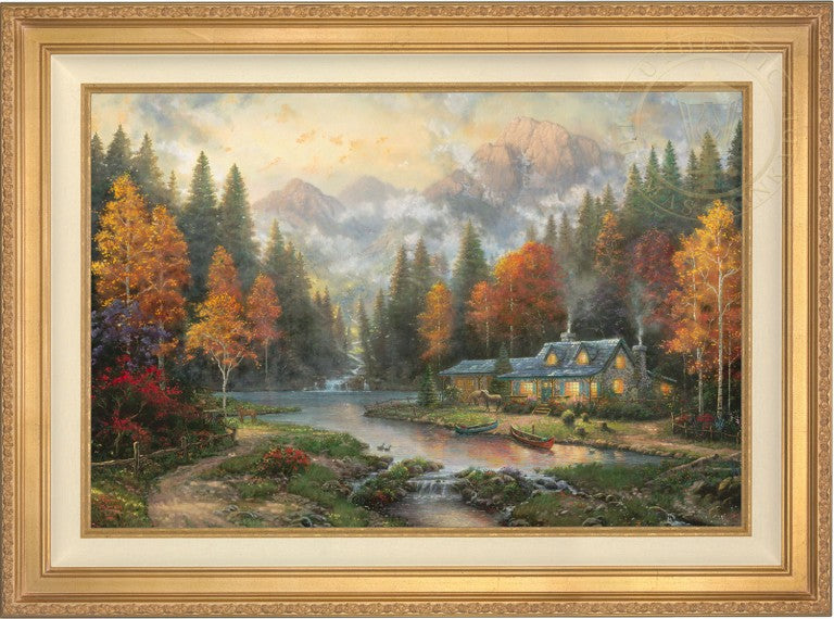 Evening at Autumn Lake, by Thomas Kinkade