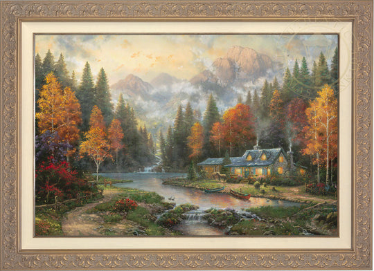 Evening at Autumn Lake, by Thomas Kinkade