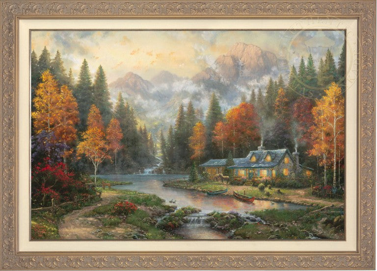 Evening at Autumn Lake, by Thomas Kinkade