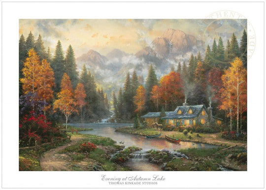 Evening at Autumn Lake, by Thomas Kinkade