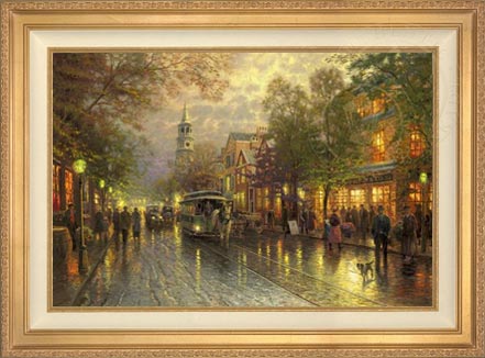 Evening on the Avenue, by Thomas Kinkade