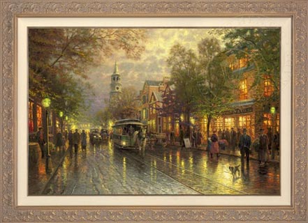 Evening on the Avenue, by Thomas Kinkade