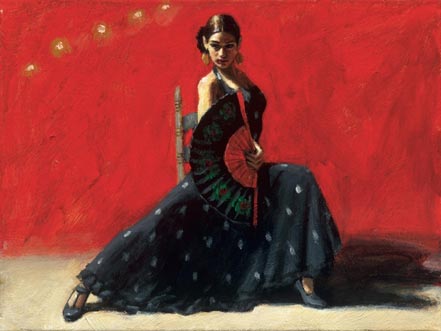 Black Flower IV, by Fabian Perez