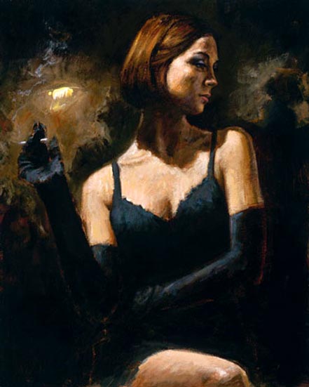 fabian perez black gloves II