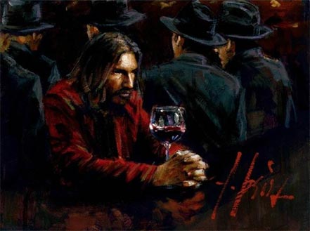 fabian perez man at the bar iii