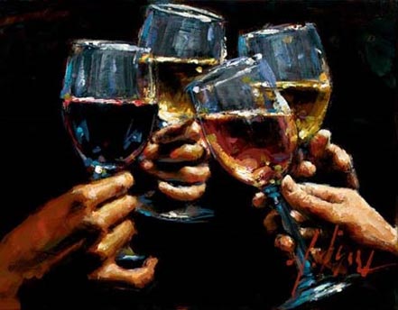 fabian perez red white and rose iv