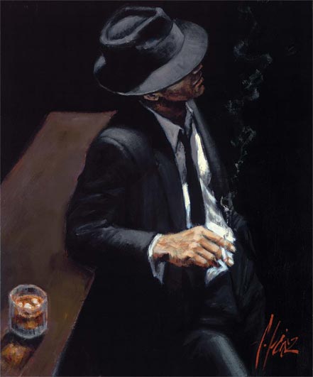 fabian perez study for black suit ii