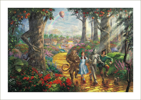 Follow The YELLOW BRICK ROAD, by Thomas Kinkade