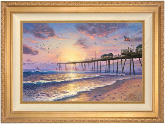 Footprints in the Sand, by Thomas Kinkade
