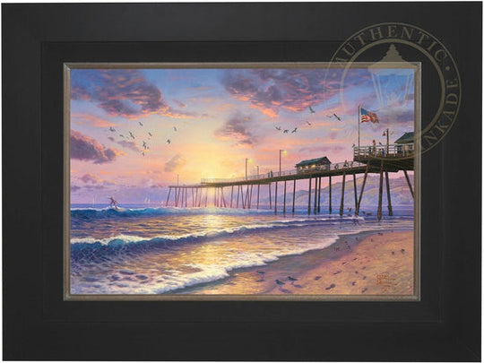 Footprints in the Sand, by Thomas Kinkade