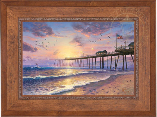 Footprints in the Sand, by Thomas Kinkade